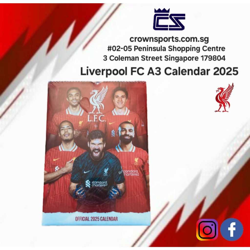 ปฏิทิน Liverpool FC A3 2025