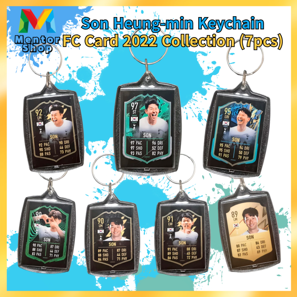 [Mentor Shop] พวงกุญแจสไตล์การ์ด Son Heung-min – FC ONLINE 2022 Edition (ชุด 7 ชิ้น)
