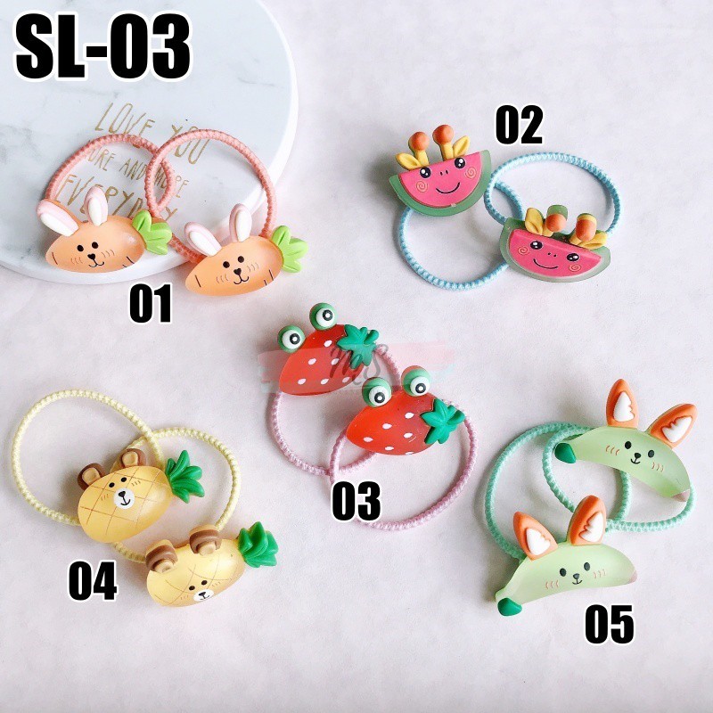 SL-03-SL-11 Small Loop Hair Tie เครื่องประดับผมเด็ก