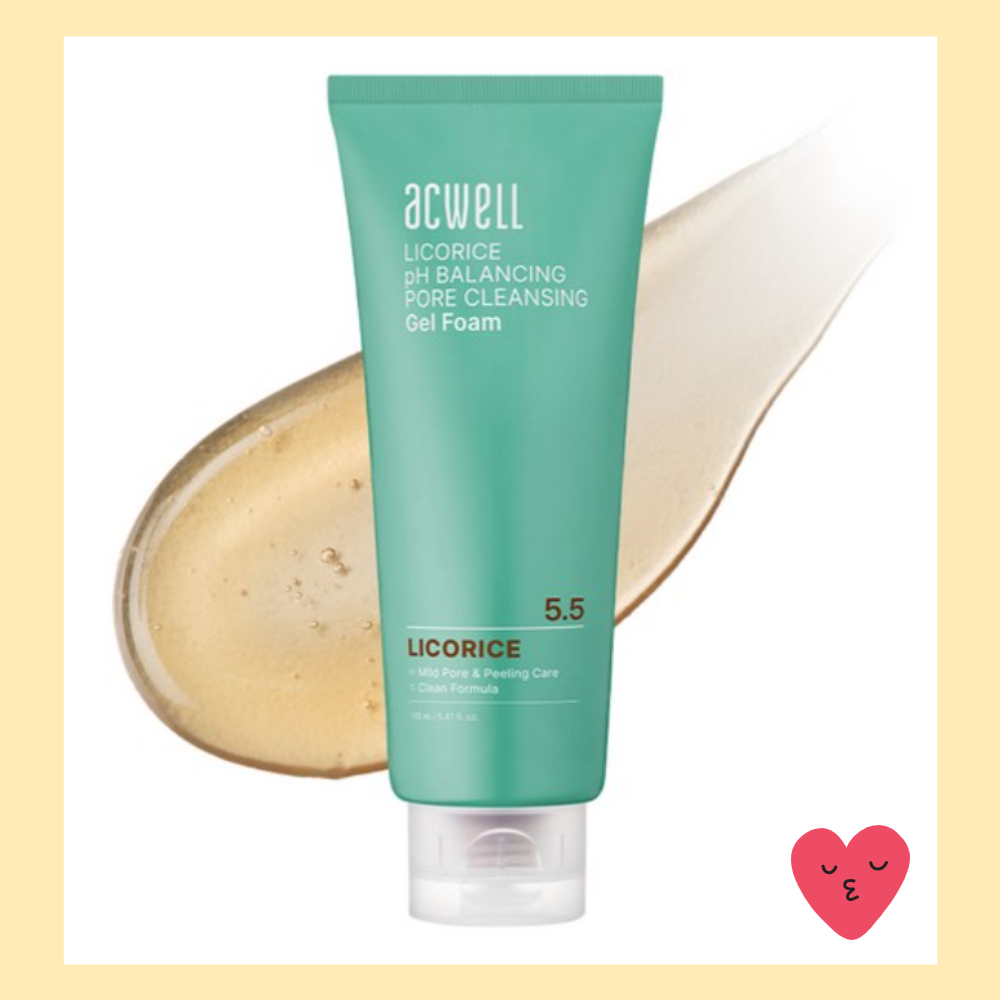 [Acwell] Licorice pH balancing pore cleansing gel foam 160ml