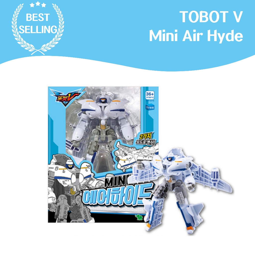 Tobotv Season 3 MINI AirHide Robot Toy แปลงร่างเครื่องบิน วัสดุแข็งแรง ของขวัญ เล่นได้ในร่ม ตัวละครยอดนิยม