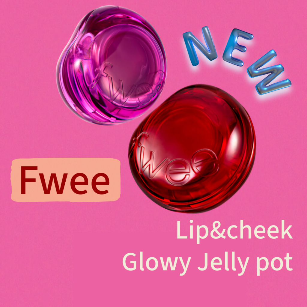 [FWEE] NEW Lip&Cheek GLOWY Jelly pot 19colors, Brush, + Free Gift