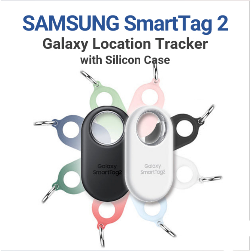 Samsung ของแท้ Galaxy Smart Tag 2 พร้อมเคสซิลิโคน - ตัวติดตามตําแหน่ง, รีโมท UWB, การป้องกันที่หายไป