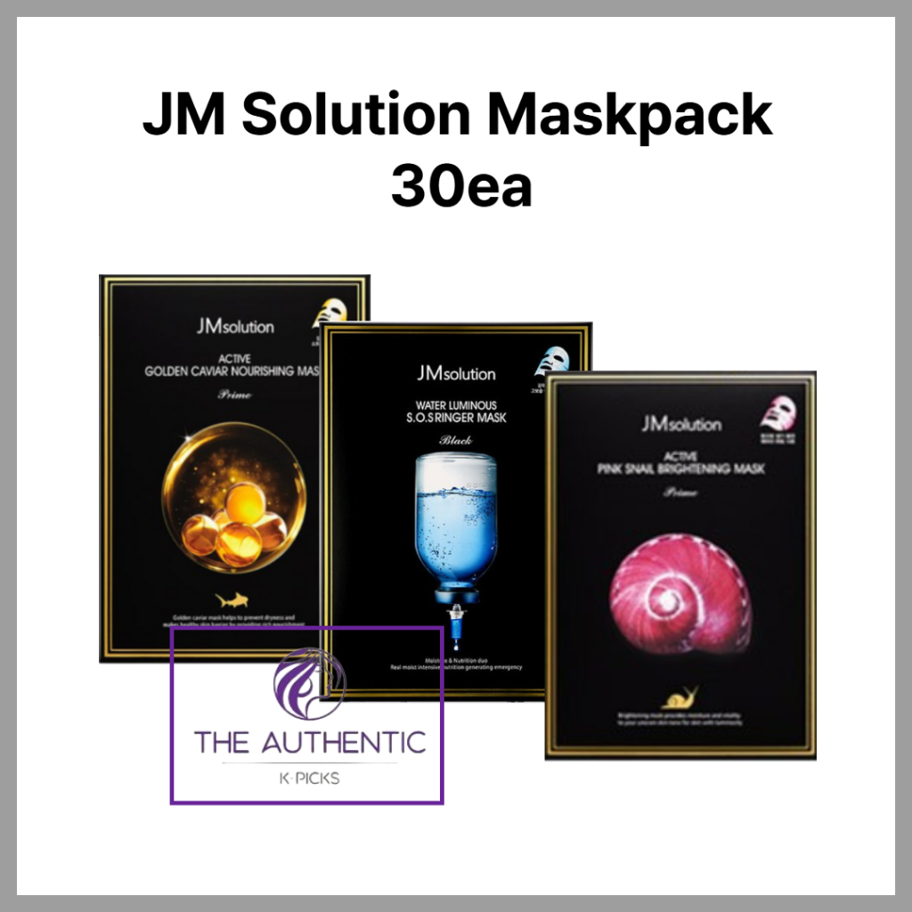 [ JM SOLUTION ] มาส์กบํารุงผิวแพ็ค 30 EA - Moisture, Whiting, Vita