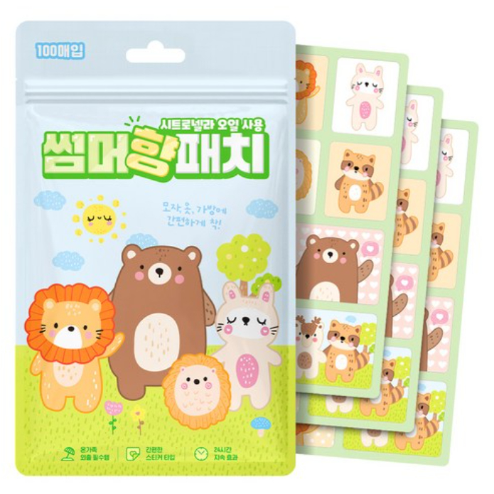 ARTEX Summer Scent Patch – แผ่นแปะไล่แมลง แพ็คใหญ่ – 100 แผ่น