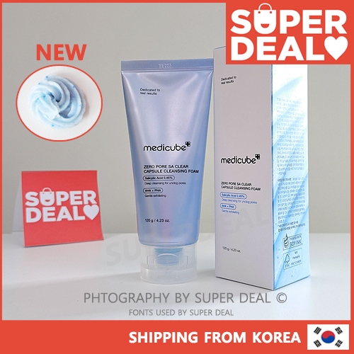 Medicube Zero Pore SA Clear Capsule Cleansing Foam 120g