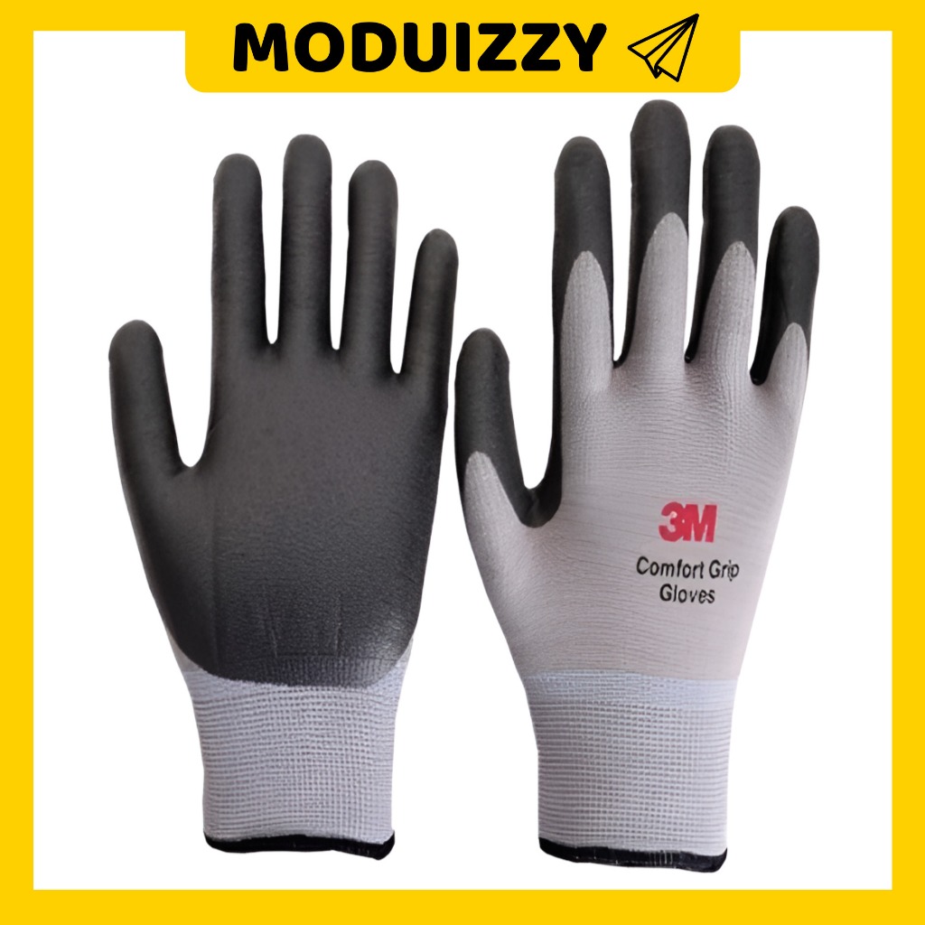 3M * พร้อมสต็อก * Comfort Grip Work Gloves Safety Gardening Mechanic Construction Work Gloves