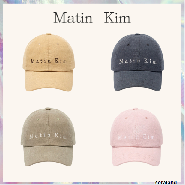 [MATIN KIM] MATIN COTTON WASHED BALL CAP 4 สี