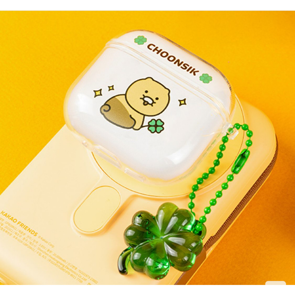 [Kakao Freinds] เคส Lucky Burger AirPod 4 Chunshik Clover