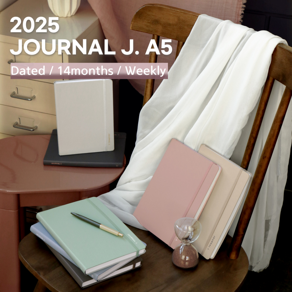 Iconic 2025 Journal J Planner A5 Dated 14 เดือน Diary Scheduler เกาหลีเครื่องเขียน