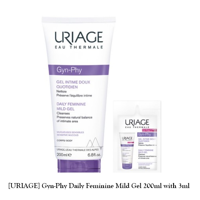 [URIAGE] Gyn-phy Daily Feminine Mild Gel 200ml พร้อม 3ml