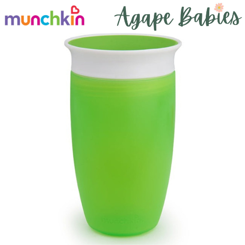 ม.ค.051860 Munchkin Miracle 360 Trainer Cup - 10oz พร้อมฝาปิด (สีเขียว)
