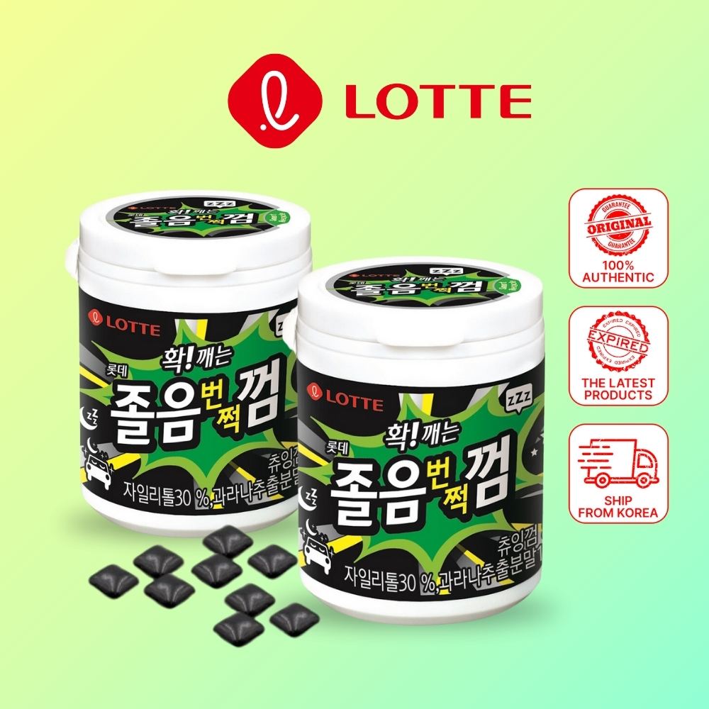 Lotte Anti Drowsness Refreshing Chewing Gum 87g - Awake Energy Boost
