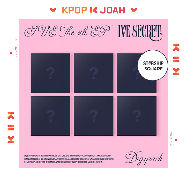 [POB] [LIMITED] (Digipack ver.) IVE [IVE SECRET] 4th EP ALBUM (26th Aug.2025)