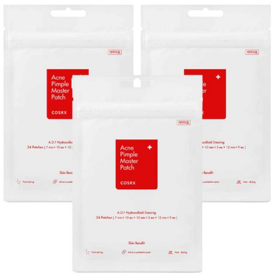 COSRX Acne Pimple Master Patch 24 แพทช์  3 แพ็ค | Hydrocolloid Acne Spot Pimple Patch สําหรับการดูแล