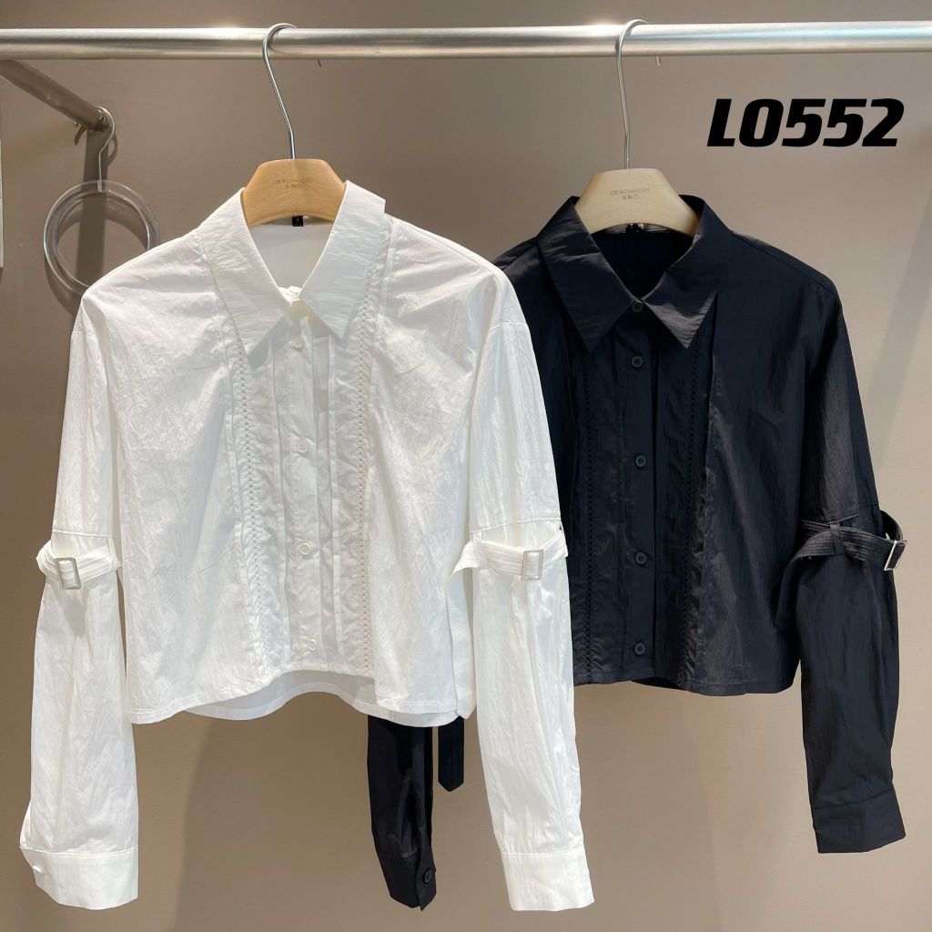 NEW L0552 แขนยาวผู้หญิงคอปก - PTP56xL48cm