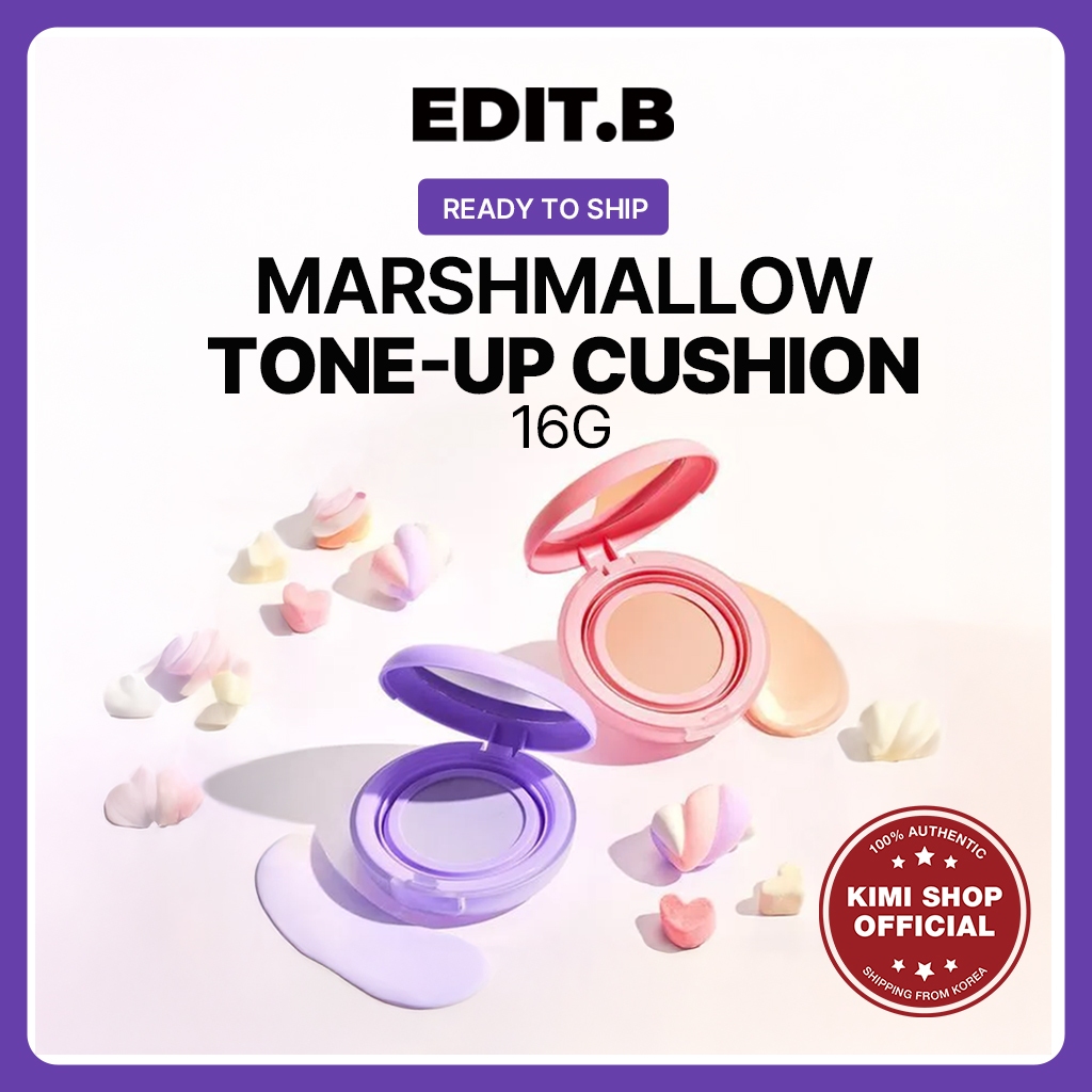 [EDIT.B] Edit B Marshmallow Tone Up Cushion 2Colors 16g SPF 50+/PA++++ BB CC Sun Cream