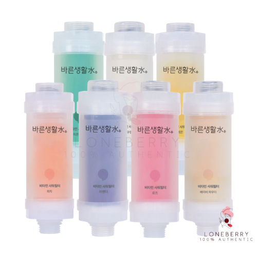 Bareun Soo Vitamin Shower Filter | หัวกรองวิตามินสำหรับฝักบัว | 7 กลิ่นหอม + รุ่นกรองสนิมพิเศษ