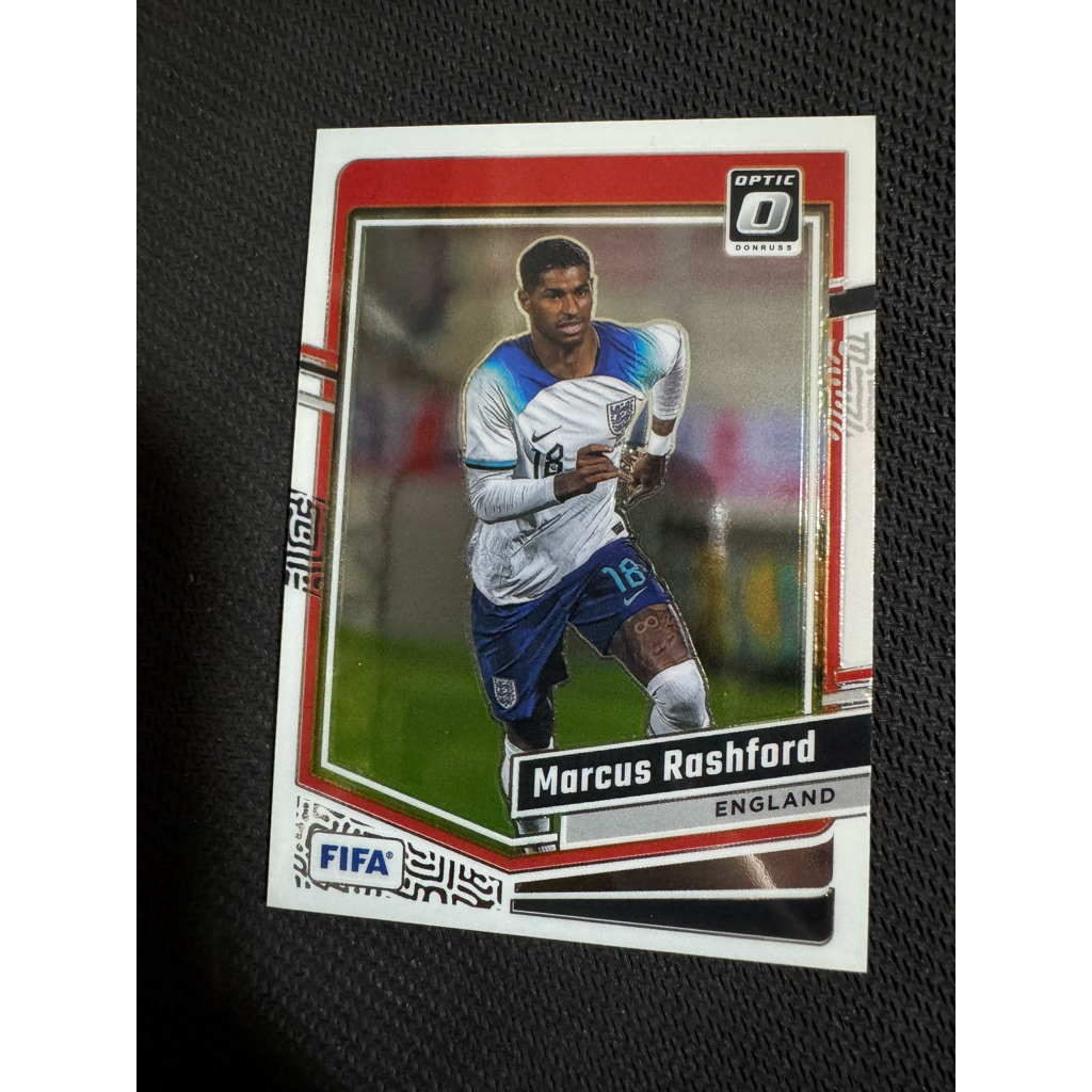 2023 Panini Soccer Card Donruss FIFA Marcus Rashford England 15 Optic
