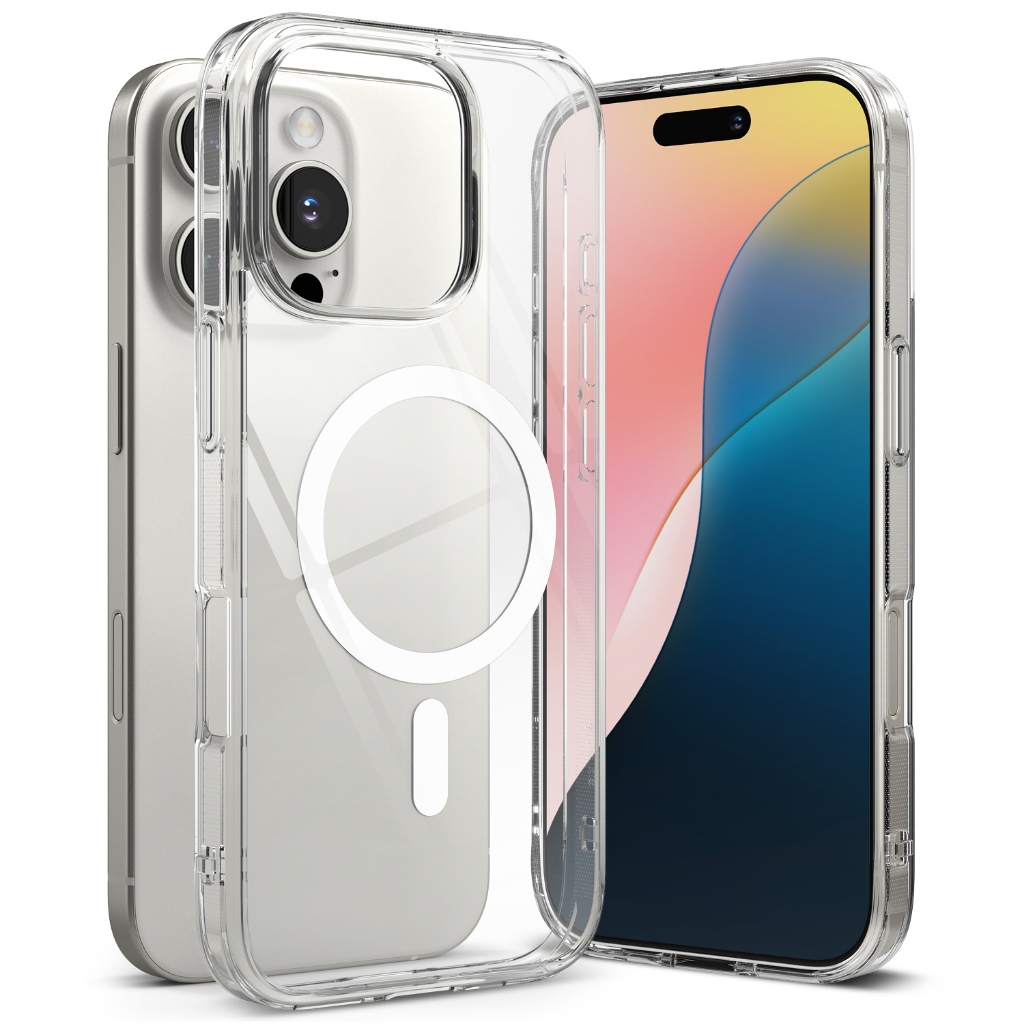 Ringke Fusion Magnetic สําหรับ iPhone 16 Pro Max 16 Pro เคสฝาครอบป้องกันกันรอยขีดข่วนแบบใส