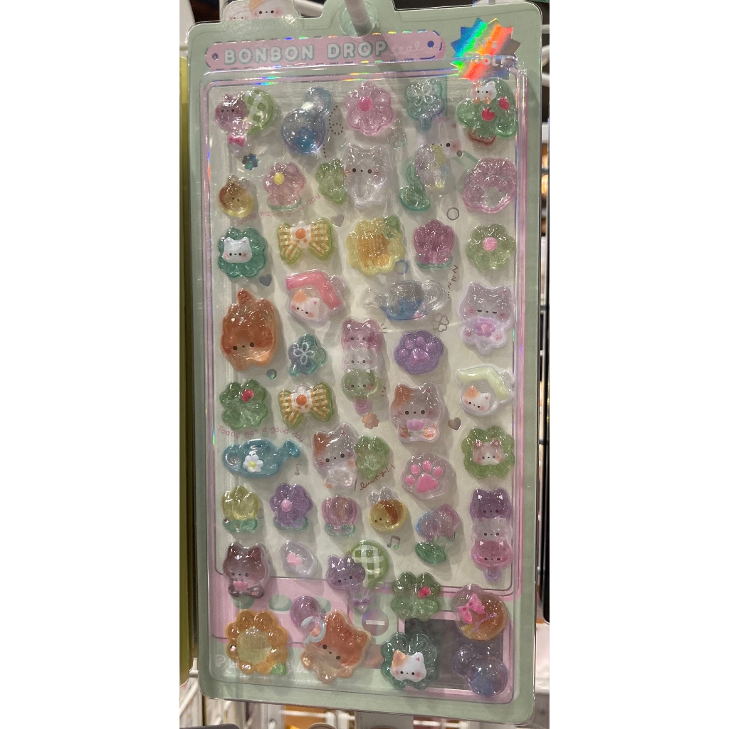 สติ๊กเกอร์ 3D Pop Seal - Bonbon Drop, Pop Seal, Sugar Land