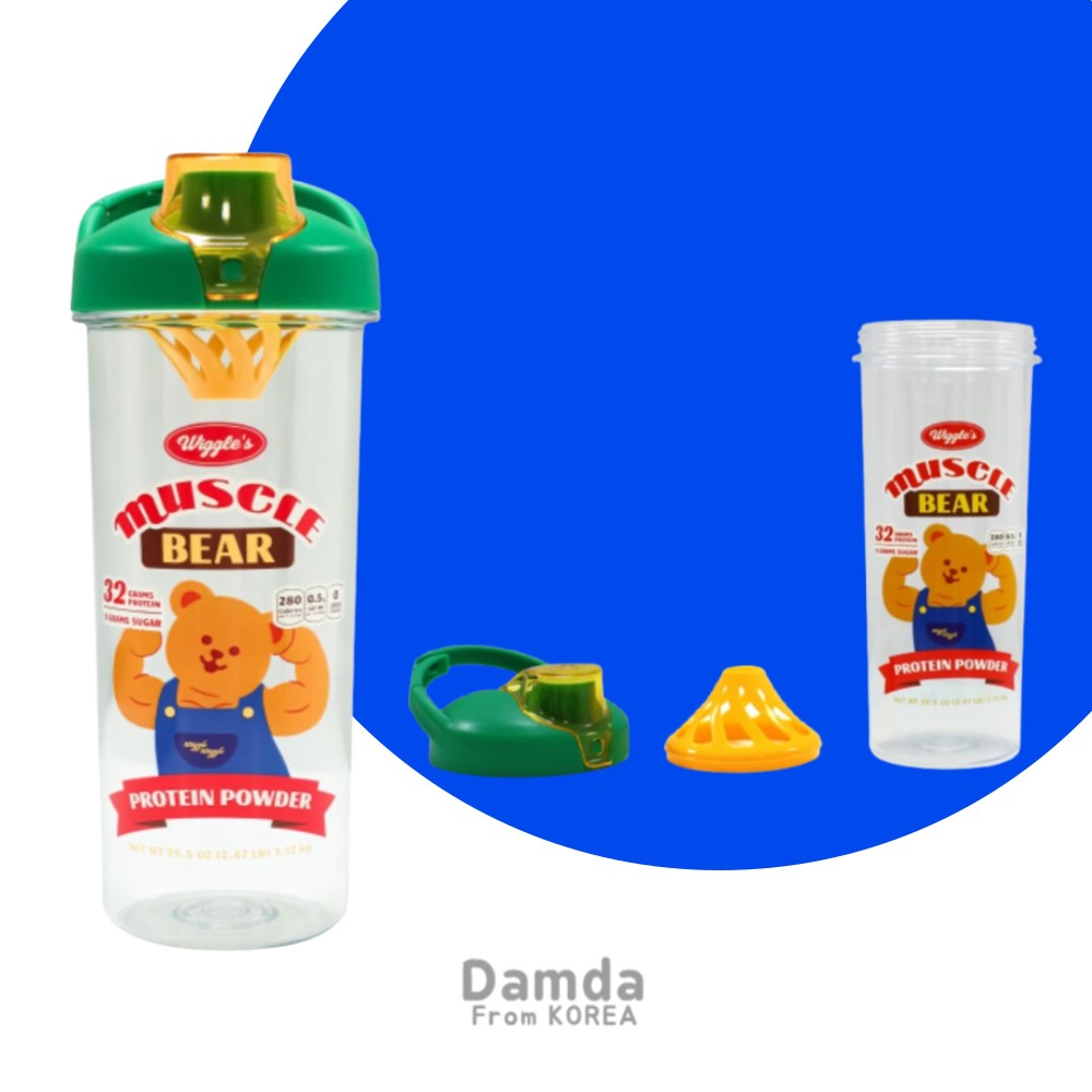 Wiggle Wiggle LocknLock Shake Tumbler Muscle Bear