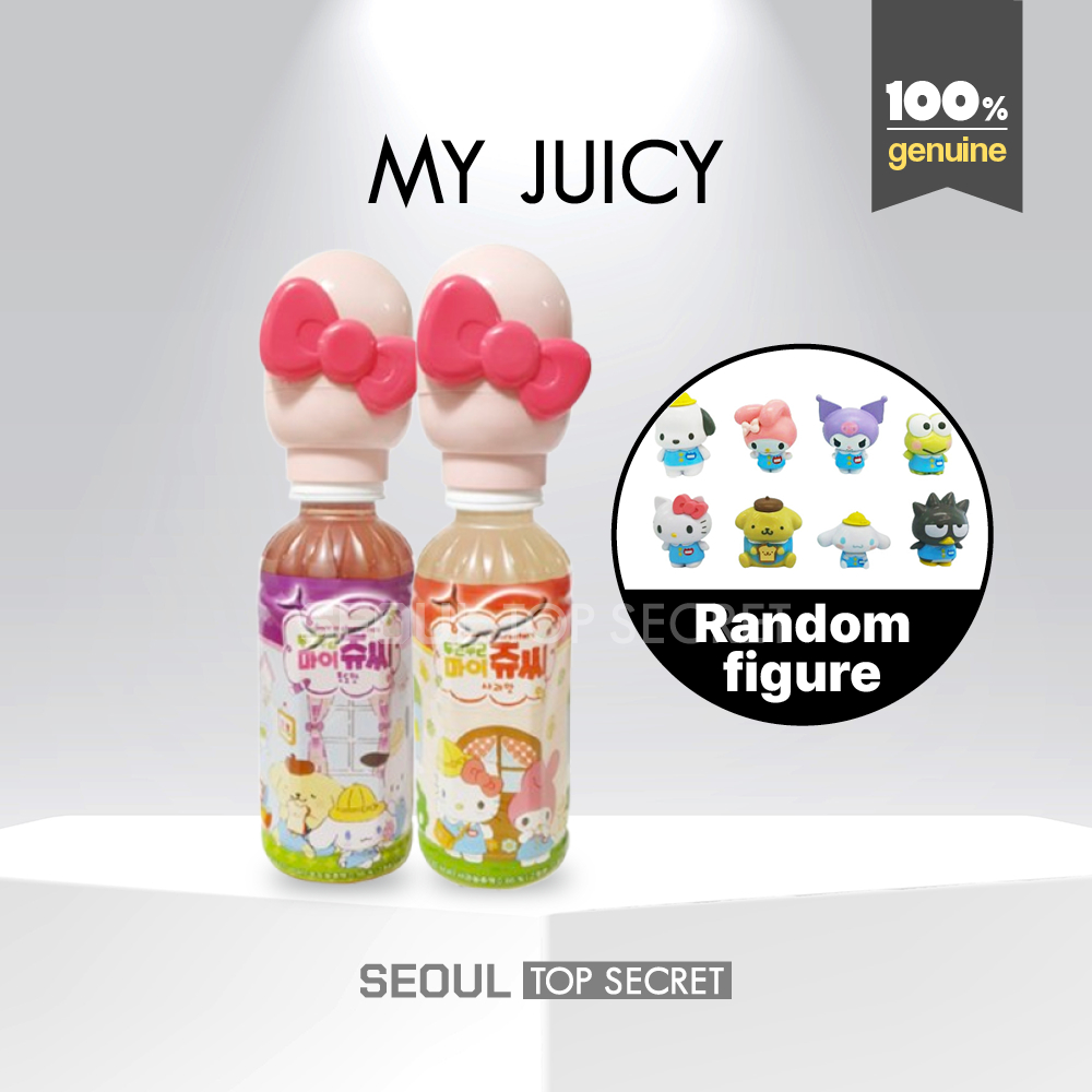 Sanrio Character 1 Random Figure/ Vitamin C My Juicy 220ml / รสแอปเปิ้ลและองุ่น