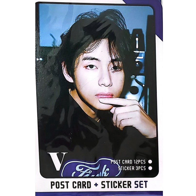 Bts V [โปสการ์ด 12P/ สติ๊กเกอร์ 3P Set] K-POP <2024.10>