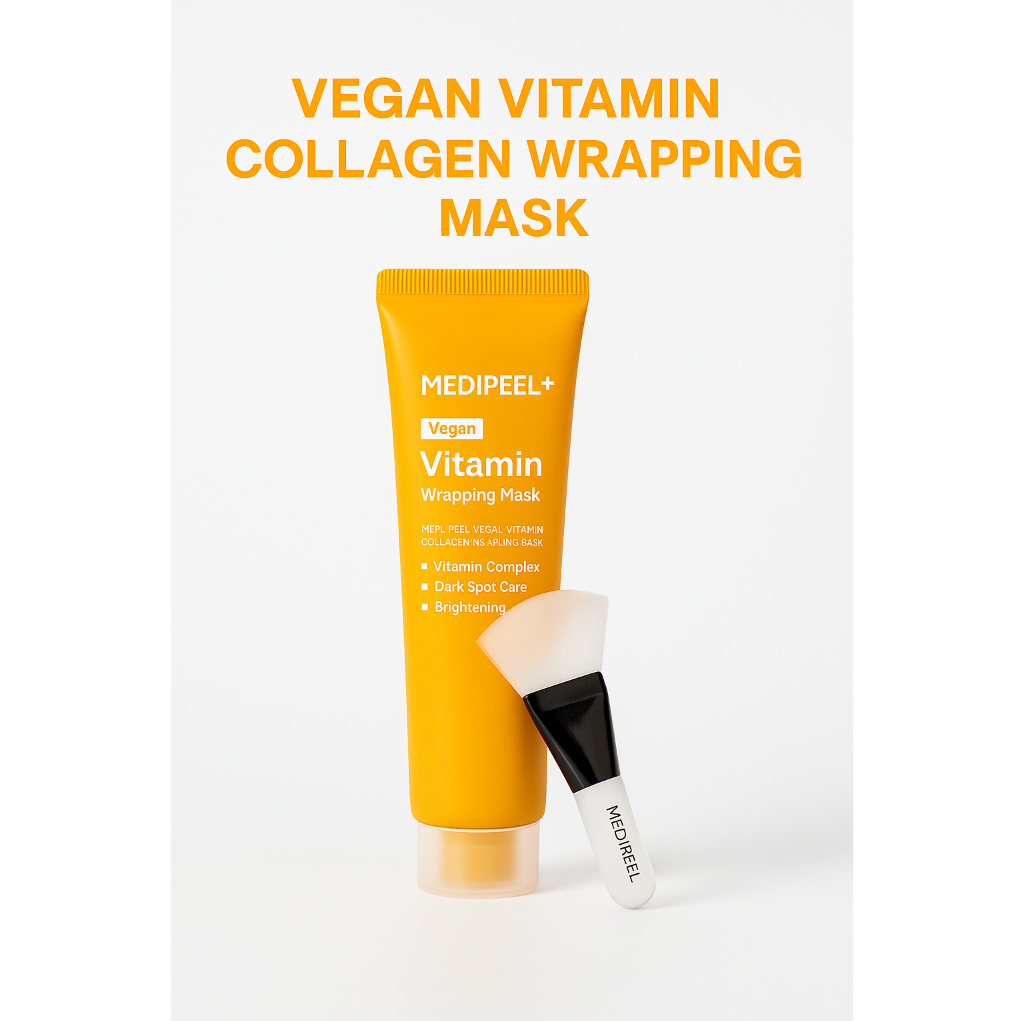 [MEDIPEEL] Vegan Vitamin Collagen Wrapping Mask, 70ml⭐_วิตามินคอลลาเจน มาสก์เด้ง