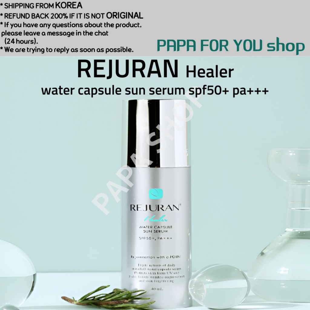 [REJURAN] Healer Water Capsule Sun Serum SPF50+ PA+++ for Skincare Beauty Sun Protection Moisturizing Anti-aging