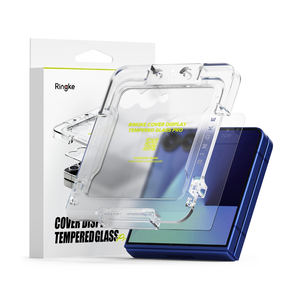 Ringke Cover Display Glass Pro สําหรับ Galaxy Z Flip 7 กระจกนิรภัยป้องกันหน้าจอสําหรับหน้าจอภายนอก