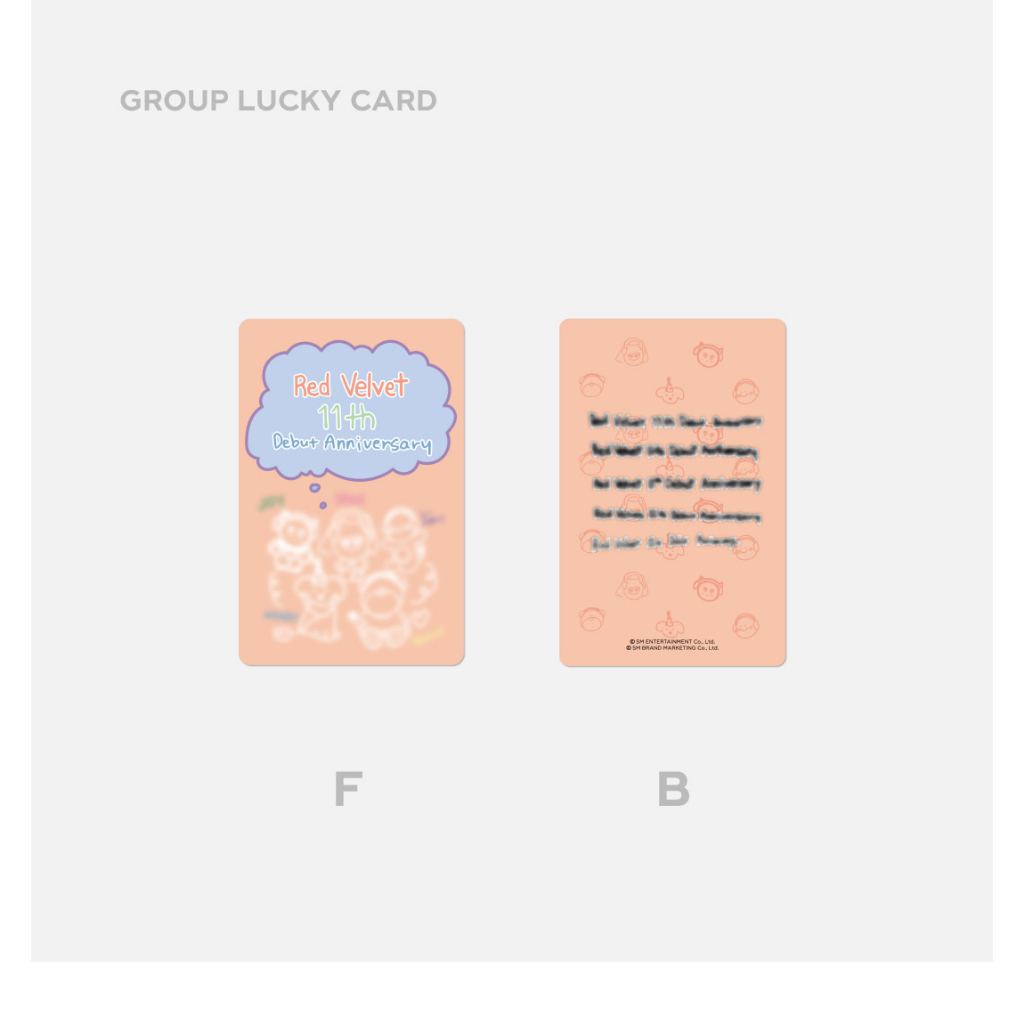 (LUCKY CARD SET) Red Velvet - 11th ANNIVERSARY MD (19th Sep.2025)