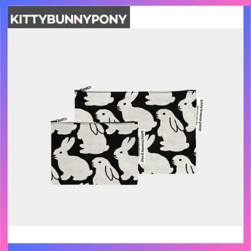 [KBP] ของขวัญฟรีอย่างเป็นทางการ Kitty Bunny Pony Little Black Bunnies Pouch organizer