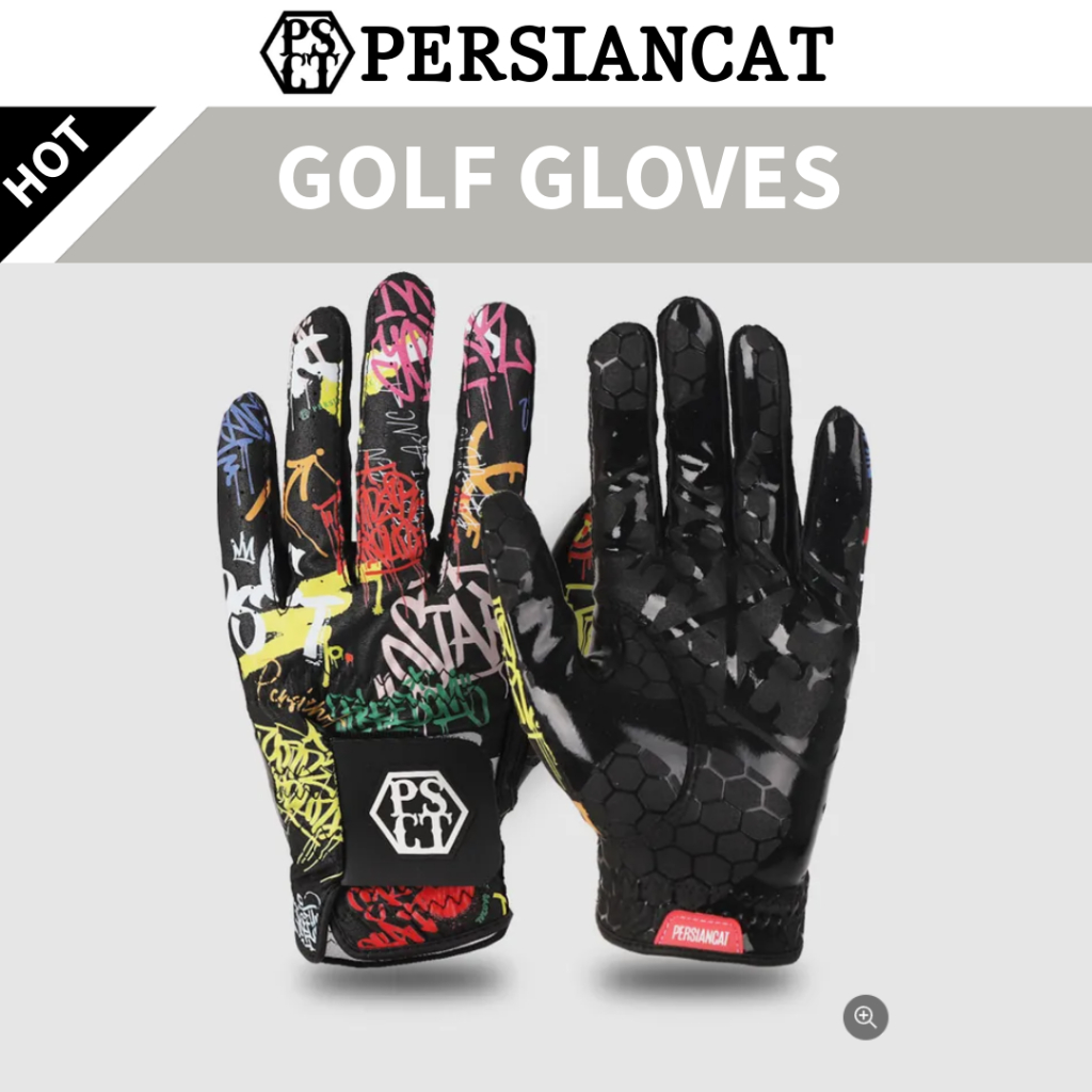 PERSIANCAT ถุงมือกอล์ฟ กันลื่น Graffiti Non-slip Golf Gloves (Men's Left / Women's Both Hand) รุ่น P5FMGL01