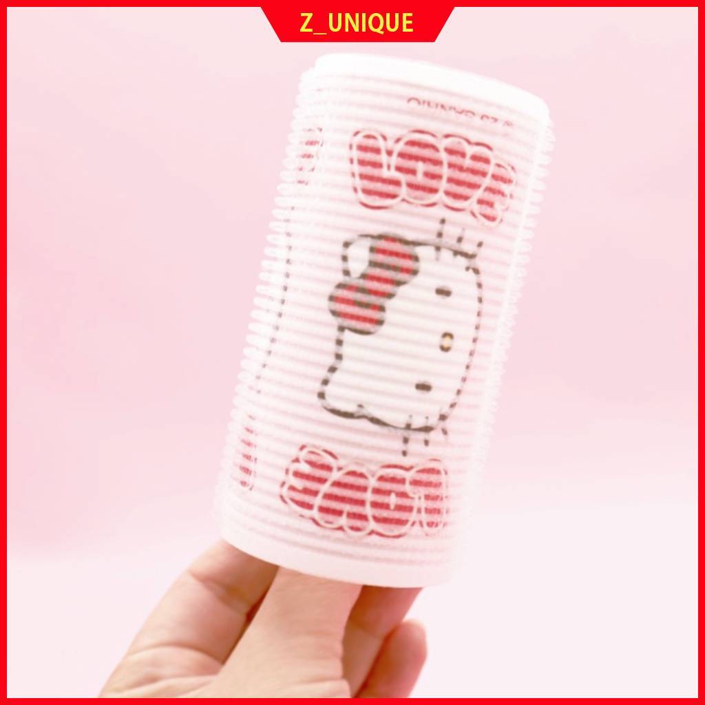 Sanrio Hello Kitty Love Hair Roll ขนาดใหญ่ 2 ชิ้น | ลูกกลิ้งจัดแต่งทรงผมซานริโออย่างเป็นทางการ | ผลิ