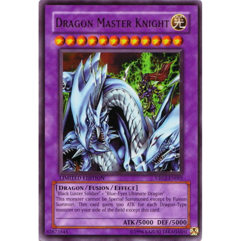 ภาษาอังกฤษ Yugioh Dragon Master Knight Limited Edition UE02-EN001