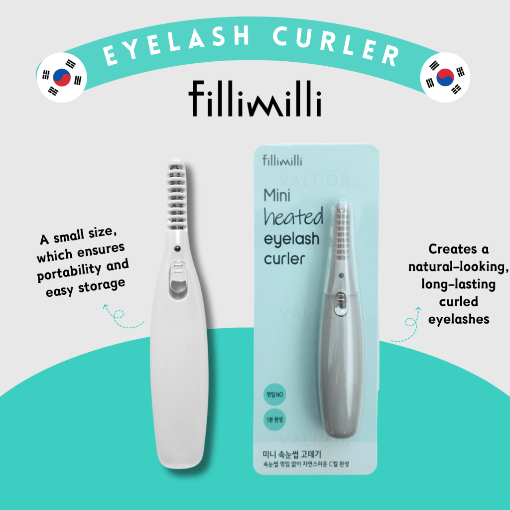 [Fillimilli] Mini Heated eyelash Curler / Olive Young Best Seller /Perfect eyelash / make-up Accessory (Made In Korea)