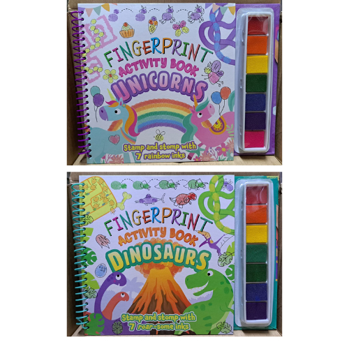 Mega ลายนิ้วมือ Fun Dinosaurs / Unicorns (Bookoli)