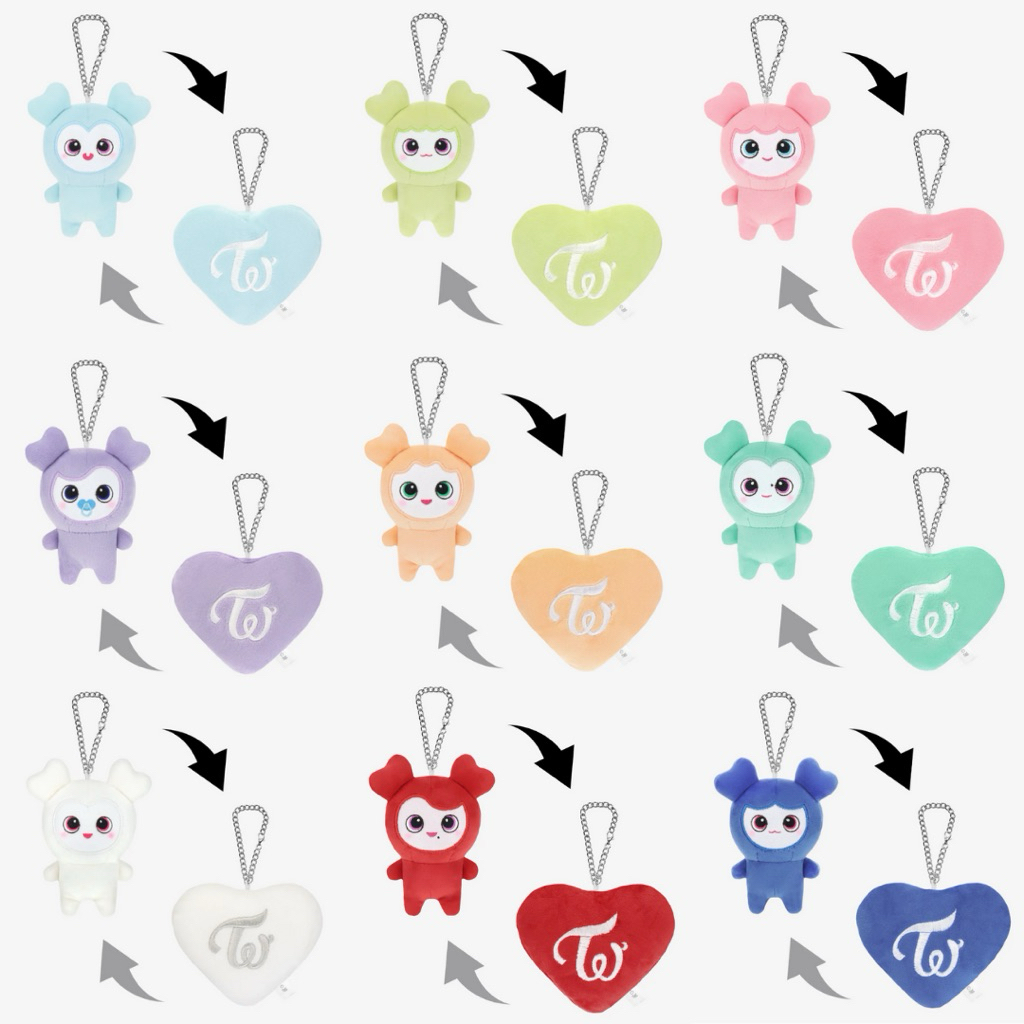 [MERCH] BABY LOVELYS REVERSIBLE BAG CHARM / TWICE THIS IS FOR WORLD TOUR IN JAPAN MD