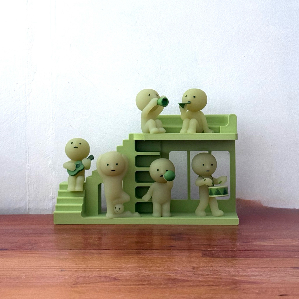 Smiski House Display Furniture Mini Living Edition สําหรับ Sonny Angel Smiski เฟอร์นิเจอร์