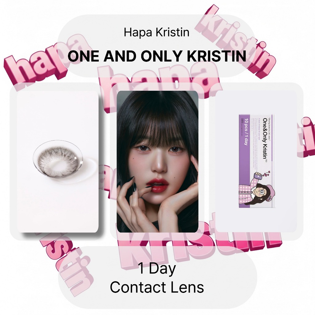 [ฮาปา คริสติน] คอนแทคเลนส์ 1 วัน <ONE AND ONLY KRISTIN> (สีเทาอ่อน)(13.0mm)(10P) Hapa Kristin วัน แอนด์ โอนลี่ คริสติน