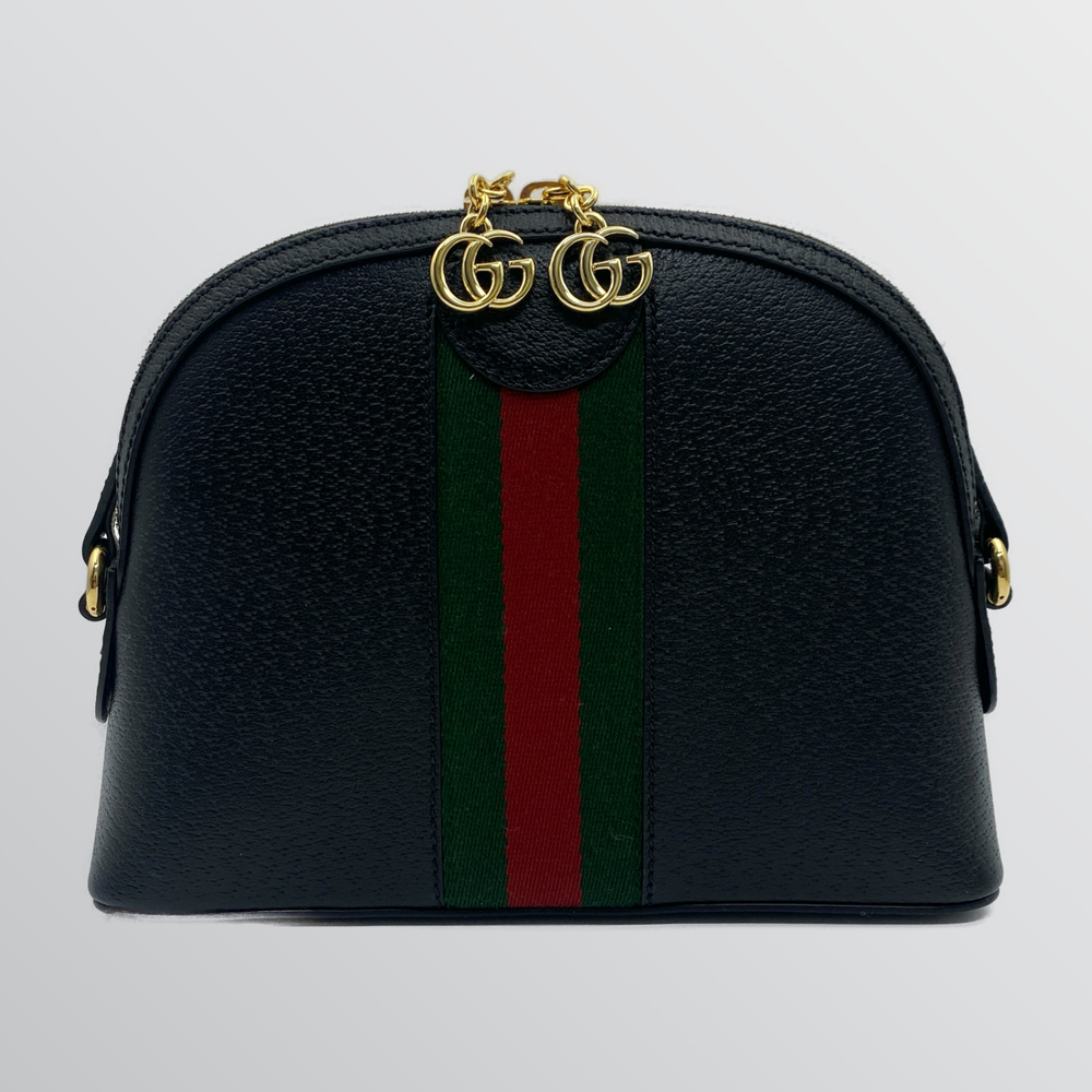 Gucci GG Opedia Web Stripe Dome Small Shoulder Bag 719881 สีดํา