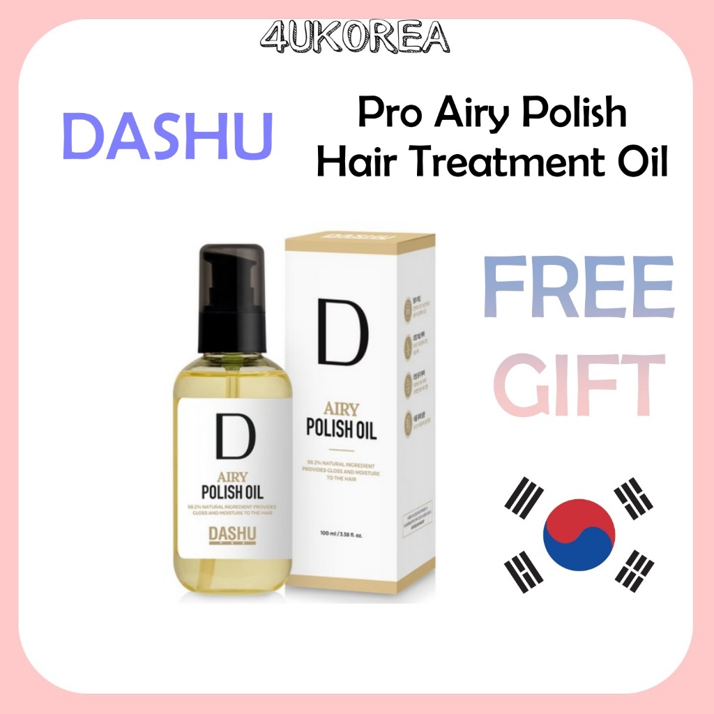 DASHU Pro Airy Polish HAIR Oil ออยเพื่อเพิ่มความเงาด้วยการเคลือบผม 100มล / K-BEAUTY