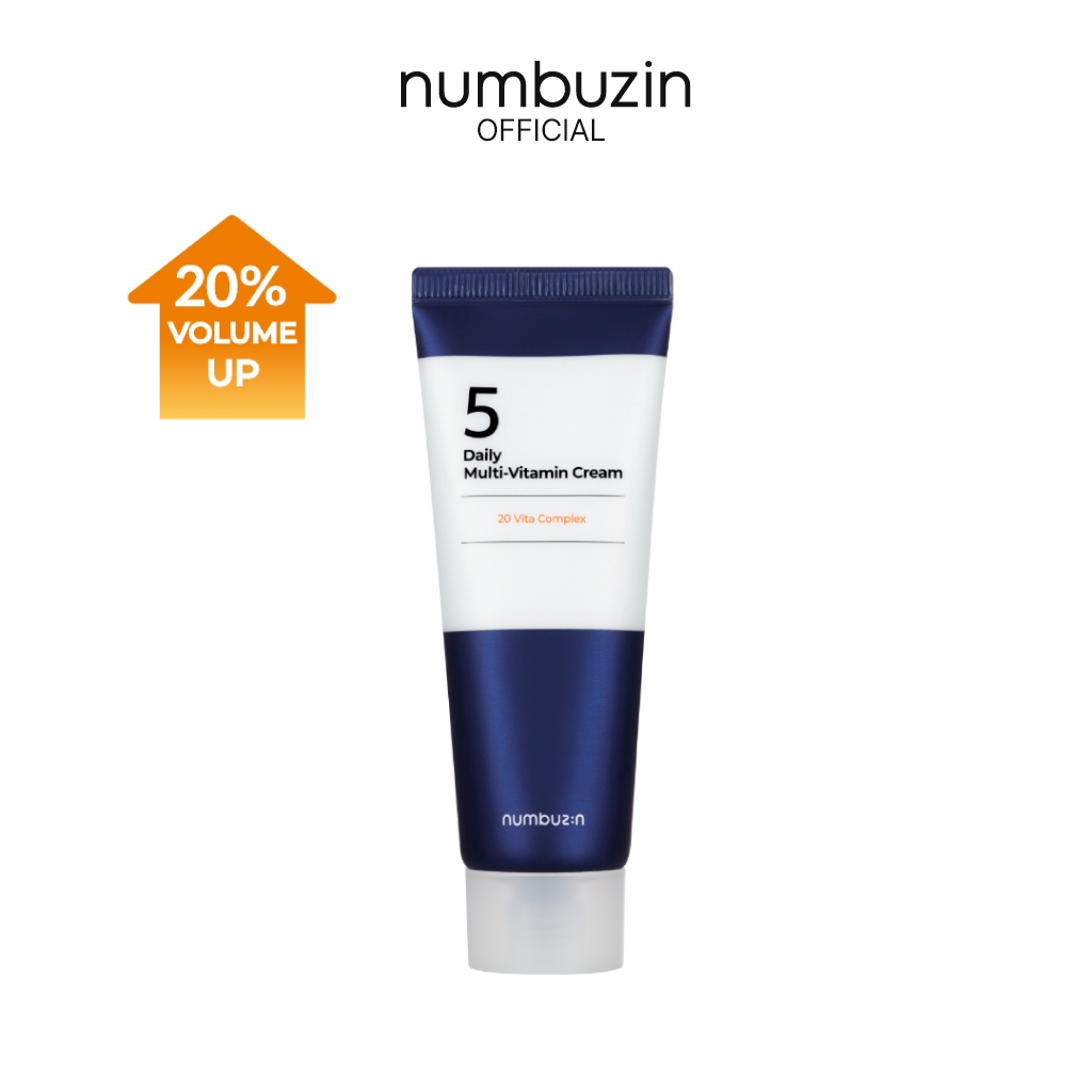 numbuzin No.5 Daily Multi-Vitamin Cream 60ml ครีมเบอร์ 5 ครีมมัลติวิตามิน ผิวกระจ่างใส