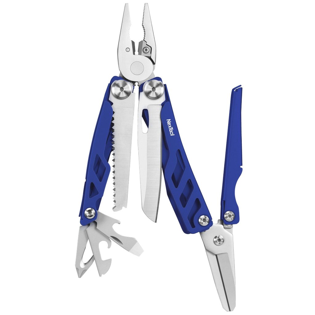 NexTool Flagship Pro Blue Multi-Tool 16 ฟังก์ชั่นพร้อมกระเป๋าไนลอน (รับประกัน 10 ปี)