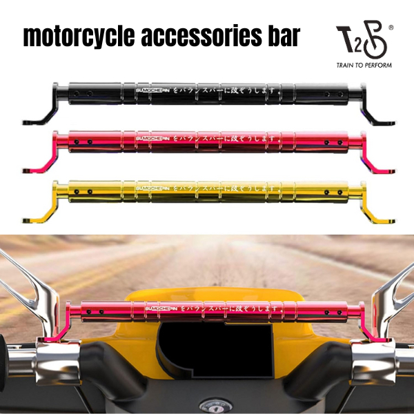 T2P Motorcycle Accessories Bar Balancing Bar Aluminum Alloy Motorcycle Crossbar Reusable Cross Bar