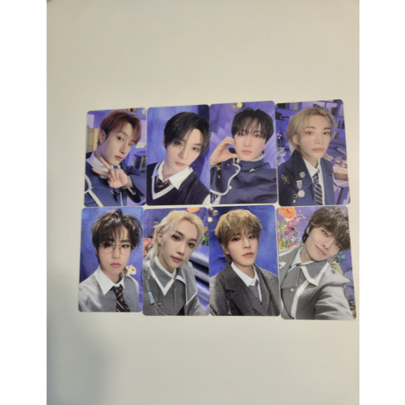 บนมือ) Stray Kids SKZOO POP-UP JYP SHOP ONLINE MAGIC SCHOOL POB PHOTO CARD 8MEMBER FULL SET
