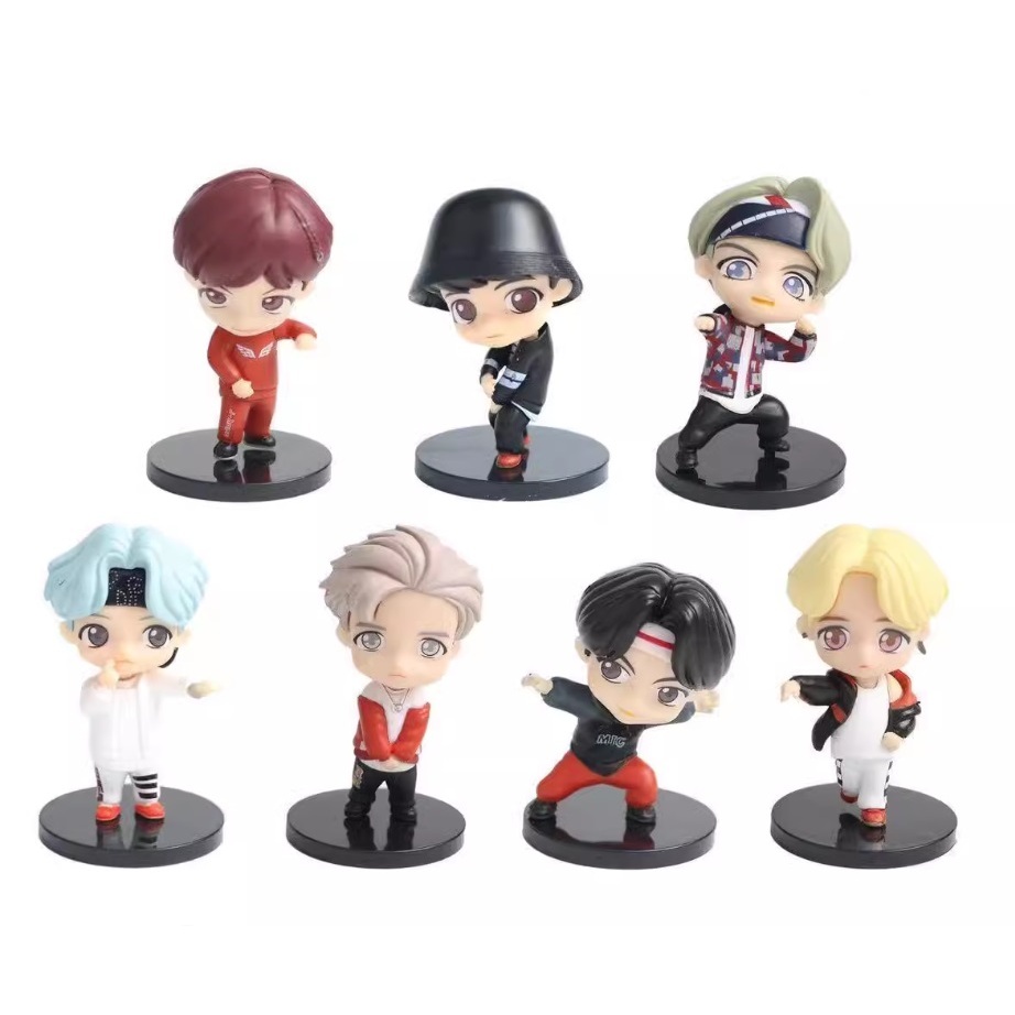 BTS ตุ๊กตา / ที่รองเค้ก (ชุด 7 ชิ้น)