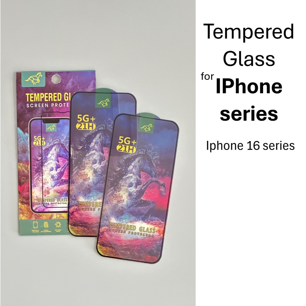 TEMPERED GLASS for Iphone 17 16 series [สําหรับ IP 17, 17 Pro, 17 Pro Max, 17 Air, 16 series] ใส, Ma