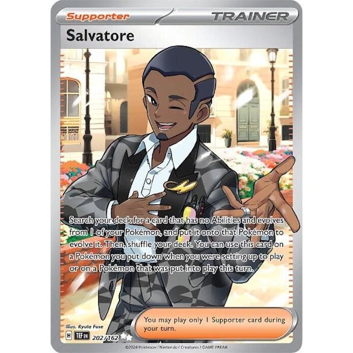 การ์ดโปเกมอน TCG Salvatore SV Temporal Forces 202/162 Full Art Double